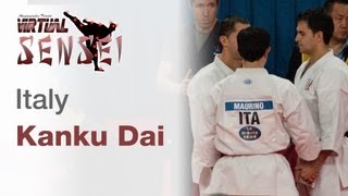 Italy male team  Kata Kanku Dai  21st WKF World Karate Championships Paris Bercy 2012 [upl. by Dustman]