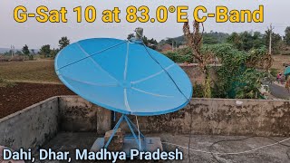 GSat 10 at 83°E Dish Settings [upl. by Arlon]