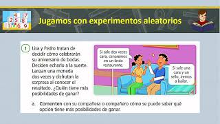 MATEMÁTICAJugamos con experimentos aleatorios [upl. by Arleta]