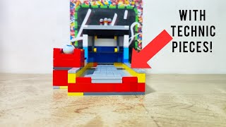 Lego Bowling Alley With Pin Sweeper With Technic Pieces [upl. by Akinimod815]