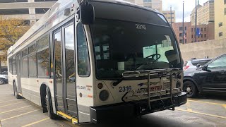 NFTA METROBUS FULL ROUTE 4B THRUWAY MALL BUS 2316 [upl. by Narib]