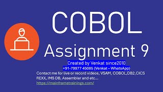 COBOL Assignment 9  Emp salary calculation based on rating [upl. by Pepito]