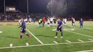 Watsonville celebrates its 12th CCS soccer title after beating No 1 Branham [upl. by Ajtak342]