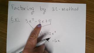 Factoring by ac method [upl. by Pierce]