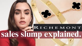 What is HAPPENING to Cartier and Van Cleef amp Arpels Richemont Profit Slump Explained⬇️ [upl. by Neerroc]