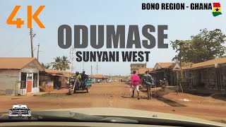 Odumase Drive Tour in the Sunyani West Bono Region of Ghana 4K Update 1 [upl. by Luy336]