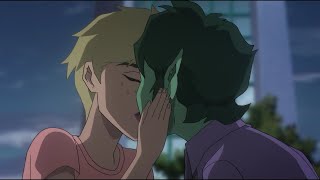 Terra and Garfield kissing scene  Teen Titans The Judas Contract  CLIP 2 [upl. by Nahem]