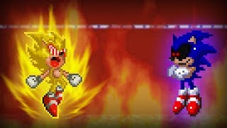 Fleetway Sonic VS Exetior with Voice Acting SallyEXE CN  EoT [upl. by Tye]