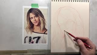 Kaitlin Olson sketch in Red [upl. by Ardnaiek]