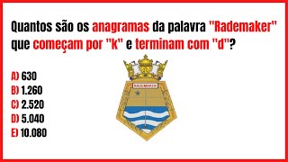 📚 COMO CALCULAR ANAGRAMAS COM LETRAS REPETIDAS E LETRAS FIXAS USANDO PERMUTAÇÃO COM REPETIÇÃO [upl. by Shifrah]