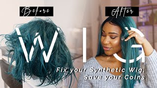 Updated How to detangle and Fix your Matted synthetic wig EASY [upl. by Mide75]