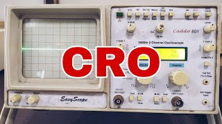 Oscilloscope use in Hindi  How to measure using CRO [upl. by Eveleen]