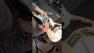 Fender Stratocaster Loaded Pickguard HH Install Demo GG USA [upl. by Salazar]