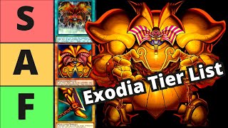 Exodia Player Ranks Every Exodia Card Yugioh [upl. by Tillion]