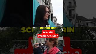 Straßeninterviews Wie viel verdient eine Schneiderin in der Schweiz 👗✂️shorts löhne [upl. by Nomde77]