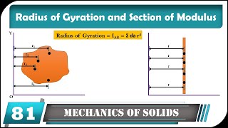 Radius of Gyration and Section of Modulus  Mechanics of Solid  Engineering Mechanics [upl. by Seidnac]