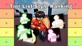 Tier list style in Untitled Boxing Game roblox Ep1 [upl. by Bettencourt989]