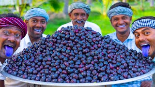 100kg JAVA FRUIT  SWEET FRUIT JAM Recipe Cooking in Village  NAVAL PAZHAM  Black Plum Jamun Fruit [upl. by Sancho]