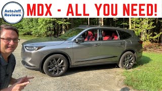 AllNew 2022 Acura MDX ASpec  Everything You Need to Know Exterior Interior Controls More [upl. by Adok]