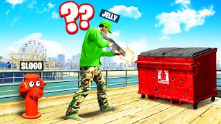 Hiding As A FIRE HYDRANT In GTA 5 PROP HUNT [upl. by Preston]