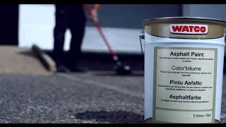 How to paint asphalt or tarmac  Watco [upl. by Suelo621]