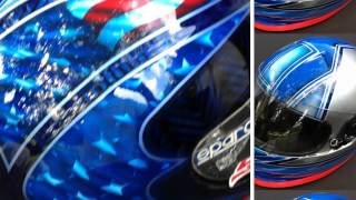 HELMET PAINTING BY AIRBRUSH ARTIST DON JOHNSON [upl. by Pardo]