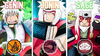 Becoming All Forms Of JIRAIYA in 24 Hours  Shindo Life Roblox [upl. by Barger742]