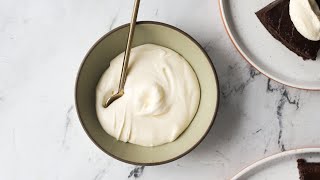 Homemade Creme Fraiche Recipe [upl. by Ahsait]