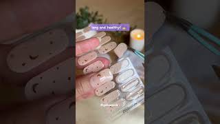 Instant nail makeover with gel stickers—quick chic fabulous 💅✨ NailArt nailtransformation [upl. by Notniuqal24]