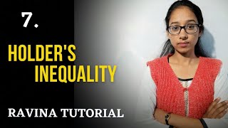 7 Holders Inequality  Metric Space  Hindi [upl. by Annauqahs]