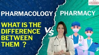 PHARMACOLOGY VS PHARMACY  PHARMACY  PHARMACOLOGY 2024 [upl. by Norrabal]