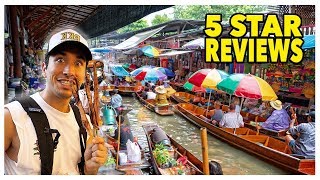 Eating At The BEST Reviewed Street Food Markets In Thailand 5 STAR [upl. by Grounds]