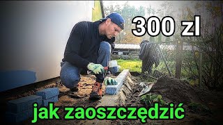 jak zrobić chodnik bez obrzeży i zaoszczędzić 300 zł 😀 [upl. by Romilly888]