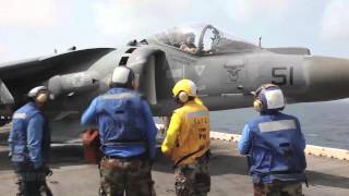 Flight Deck Ops USS Iwo Jima LHD 7 [upl. by Rosemarie]