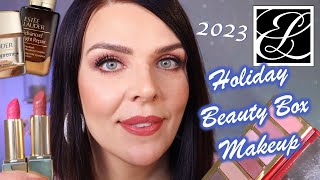 Estee Lauder 2023 Blockbuster  CELESTIAL GLAM Eyeshadow Palette Review amp Makeup [upl. by Mikkanen599]