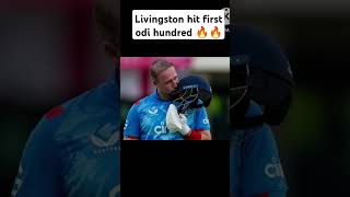 Livingston hit first odi hundred trending viralshorts engvswi youtubeshorts [upl. by Ettennod86]