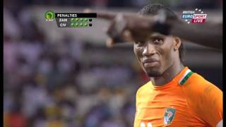 Zambia VS Ivory coast Final 2012 ALL PENALTY KICKS [upl. by Mitzl797]