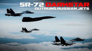 Russian Sukhoi fighter jets attempt to intimidate a USAF SR72 Darkstar somewhere over the Pacific [upl. by Mari]