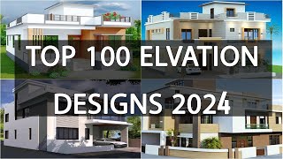 Latest 100 Front Elevation Designs 2024  House Exterior Designs Ideas  Home Front Wall Design [upl. by Eelitan118]