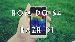 Como colocar ROM do Galaxy S4 no Motorola Razr D1 [upl. by Jordanson511]