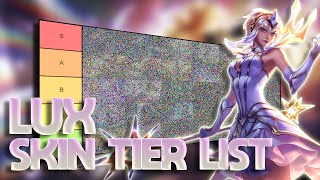 TIER LIST DAS SKINS DA LUX MUITA SKIN [upl. by Ojyram]