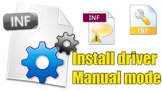 Install driver on Windows with expansion INF uses Command Prompt in manual mode without EXE file [upl. by Ginsberg811]