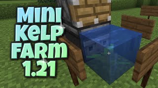 Easy Mini Kelp Farm 121 Java minecraft [upl. by Liscomb367]