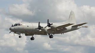 Lockheed P3C Orion German NAVY arrival at RIAT 2016 AirShow [upl. by Patin]