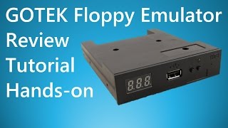 GOTEK USB Floppy Emulator Simulator Review Tutorial [upl. by Acireit]