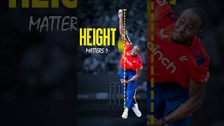 Height  Speed❓Role of Height in Fast Bowling [upl. by Irollam]