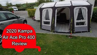 2020 Kampa Air Ace Pro 400 Awning Review [upl. by Asiral]