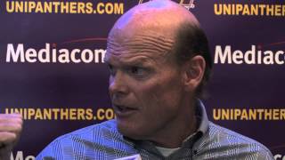 UNI Football Press Luncheon  Nov 3 2014  UNI offense  NDSU differences [upl. by Blackman]