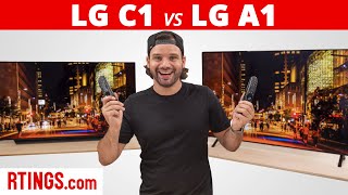 LG C1 OLED vs LG A1 OLED TV Review 2021 – Is It Worth the Extra Money [upl. by Ramon437]