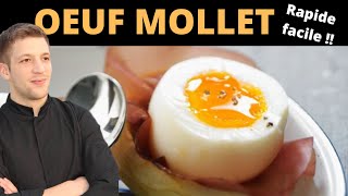 Comment faire un OEUF MOLLET en 6 minutes [upl. by Eiramalegna]